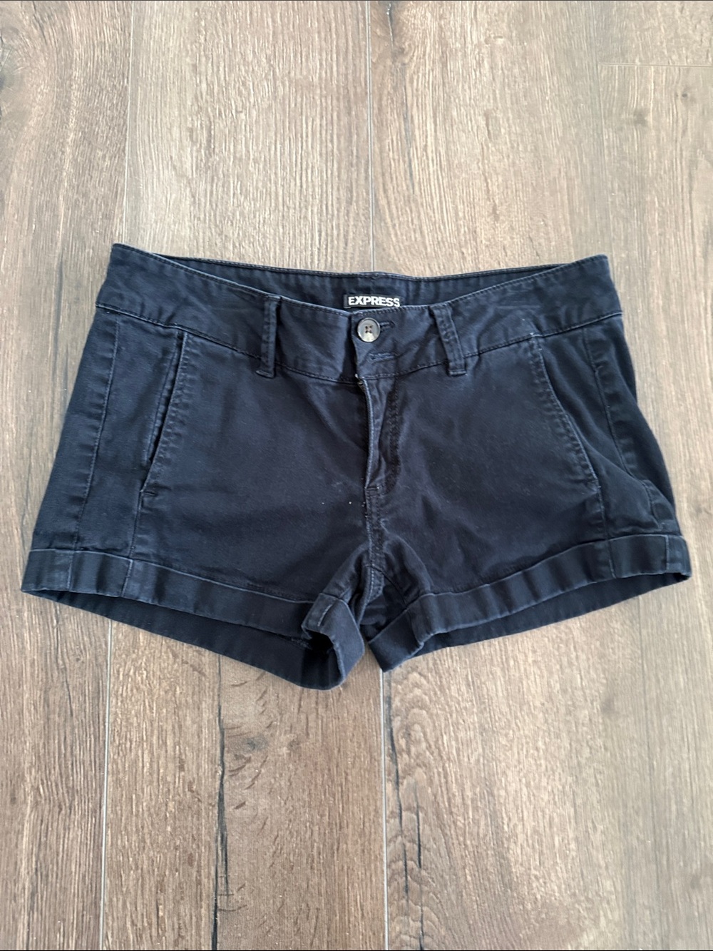 Express Black Women's Jean-Style Casual Shorts